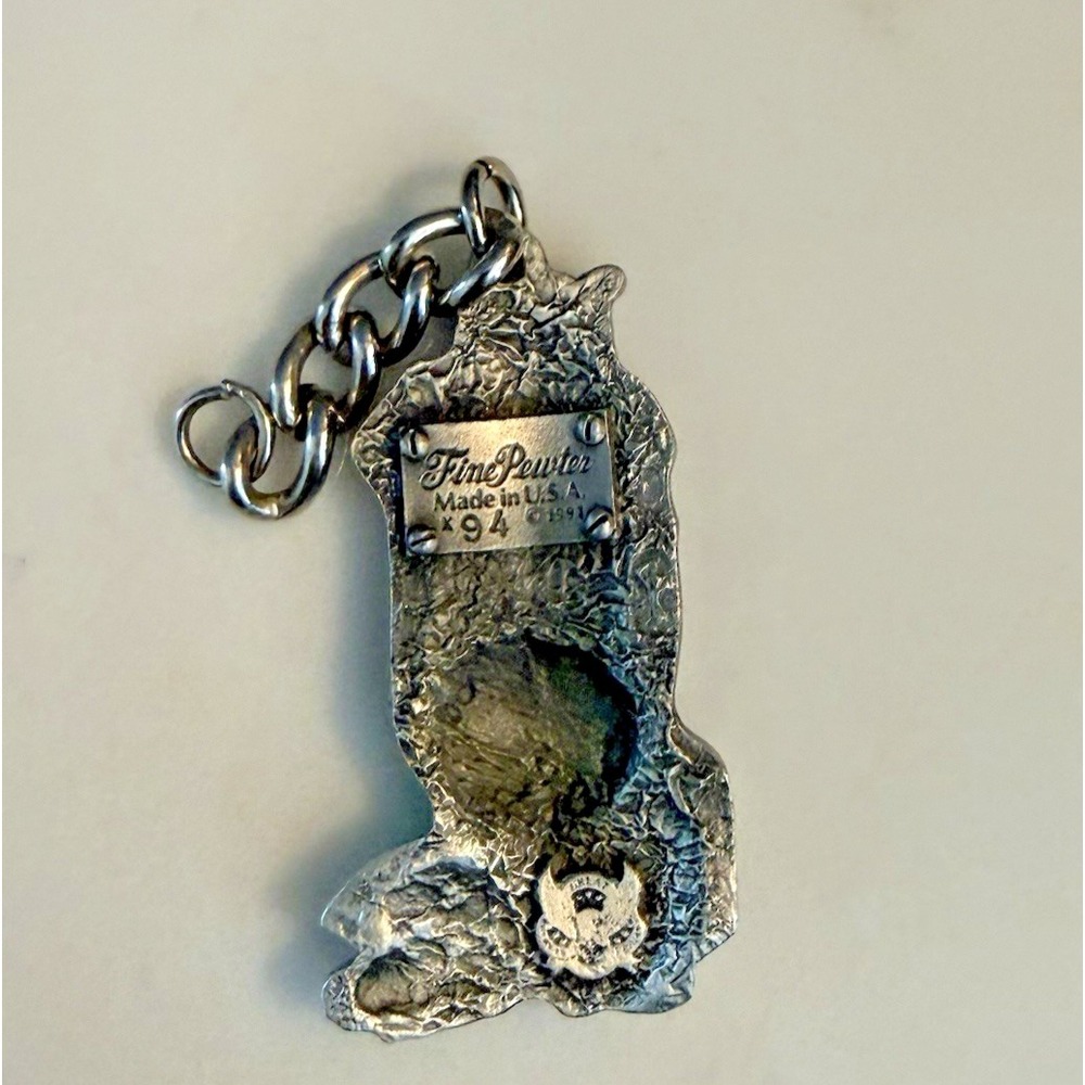 Vintage Keychain Lot Golf Pewter St Christopher Medal Enamel Keychain - Picture 3 of 11